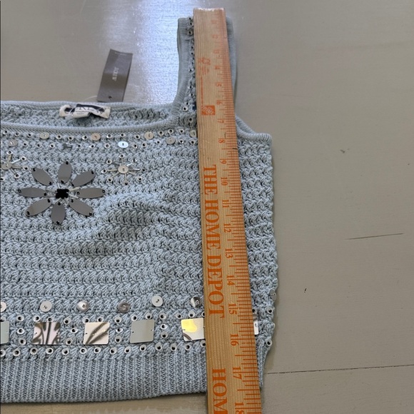 J. Crew Sweater-tank with hand-embellished mirrors Size XS - Picture 3 of 10